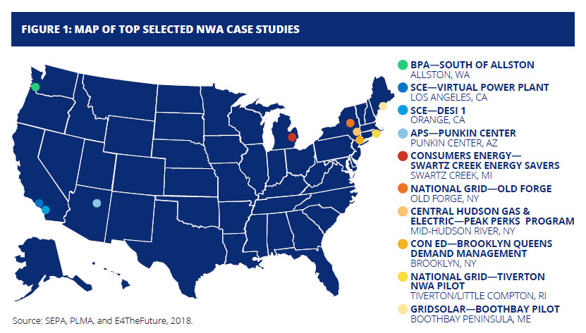 Non-Wires Alternatives-case-studies-map