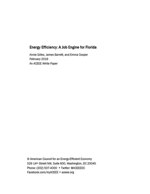Cover page of ACEEE white paper by Annie Gilleo, James Barrett, and Emma Cooper