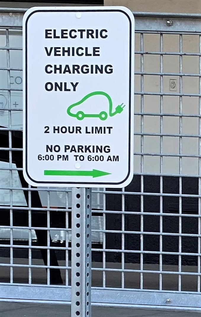 Vehicle Charging Sign