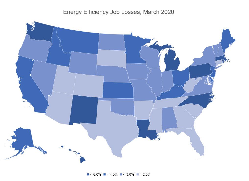 Energy Efficiency Job Losses March 2020