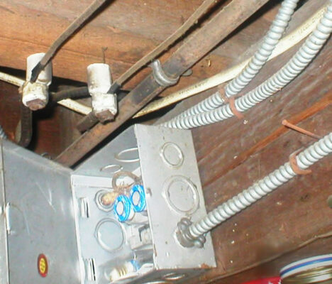 outdated and dangerous electrical wiring